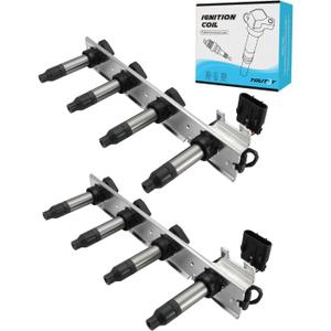 TAUTOY Set Of 2 UF372 Ignition Coil Pack (4.6L Only) 2004-2006 For Cadillac DeVille Seville SRX STS XLR,For Pontiac Bonneville 2004-2005, Replace # C1509 12585765 5C1552 89017778