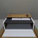 QEEIG 12" Deep Floating Shelves for Wall - 12 x 16 inch Book Shelf Bathroom Bedroom Kitchen Living Room Hanging Bookshelf Farmhouse Set of 3, Black (026-40B3)