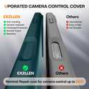 Magnetic for iPhone 17 Pro Max Case, Compatible with MagSafe, Integrated Silicone Camera Control Cover Protection, 3.0mm Thicken Silicone Phone Cover for 17 ProMax 6.9", Blackish Green