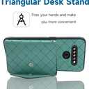 Compatible with LG K51/Reflect LTE/Q51 Wallet Case with Crossbody Shoulder Strap Stand Credit Card Holder Lanyard Slot Phone Cover for LGK51 K 51 51K L555DL 2020 LGK51Phone LG51Cases Green