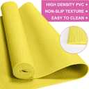 3 mm Thick Yoga Mat Bulk, Non Slip Exercise Workout Fitness Pad for Women Men, Gym Home Yoga Pilates, Easy to Clean, Sturdy PVC