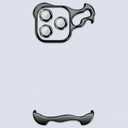 Metal Frameless Case for iPhone 15 Promax, Bezel Less Slim Hard Shockproof Ultra Thin for iPhone 15 Pro Max Case, Minimalist Aluminum Bumper Protective Cover for Men, Black