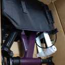 Steerable Knee Walker Deluxe Medical Scooter for Foot Injuries Compact Crutches, with Dual Rear on-Wheel Brake and Shock Absorption Under The Knee pad (Purple)