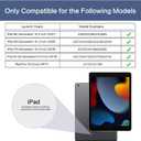 Lokigo Case for iPad 9th/8th/7th Generation (2021/2020/2019) 10.2 Inch, iPad Air 3rd Generation/Pro 10.5", Build with Pencil Holder, Protective Soft Back Stand Cover, Aurora