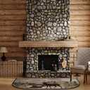 Demissle Fireplace Hearth Rug, Watercolor Deer, 24 x 59 Inch