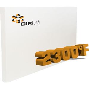 Ceramic Fiber Insulation Board 2300F 24" x 12" x 1" Fireproof & Hard Texture - High Toughness and Strength - Lightweight Insulated Panel for - Pizza Oven Wood Stove Fireplaces Furnaces Forges Kilns