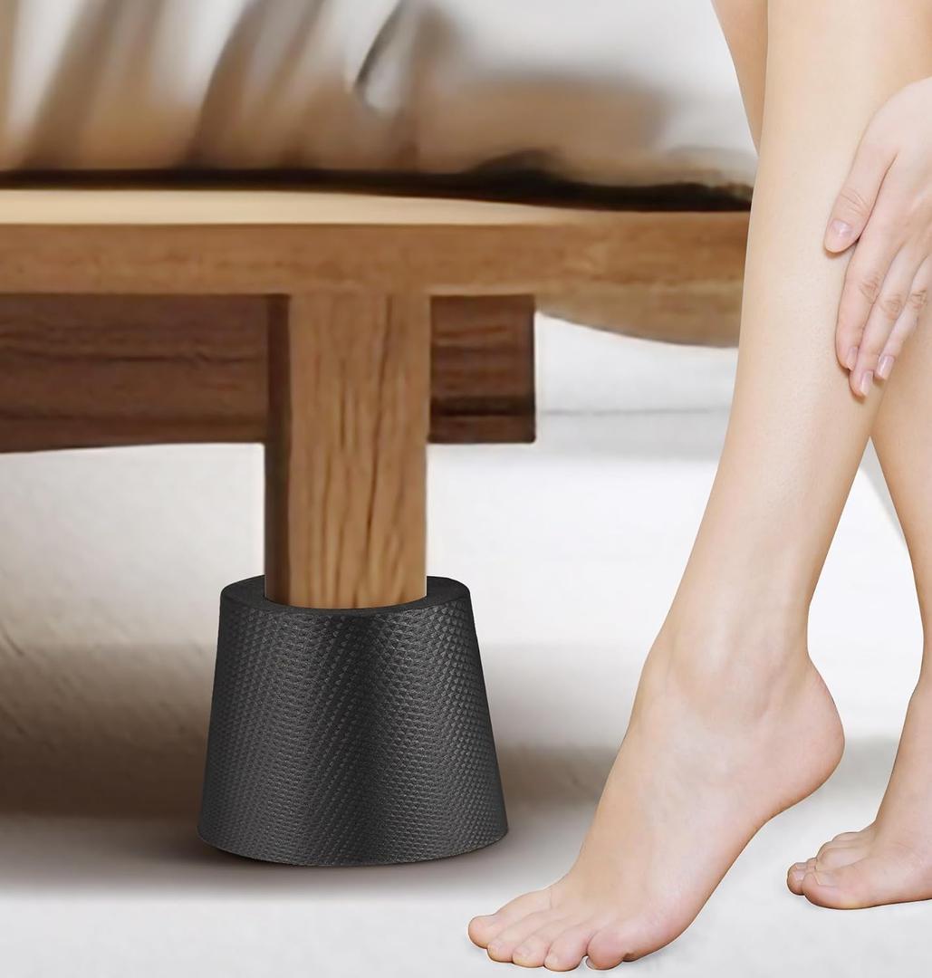 Bed Frame Toe ProtectorsBed Frame Leg Covers, Toe Protector,Bed Frame Leg Protector,Toe Savers for Bed Frame,Toe Guard-bed Bumpers to Guard Against Foot Injury,Made of EVA, Better protection(4 PACK)