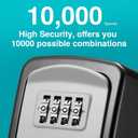Puroma Key Lock Box, Lockbox for Keys Outdoor Combination Security Lockbox Outside Portable Storage Safe Box for Realtor and Rental, Home Office Apartment Door Handle House Key