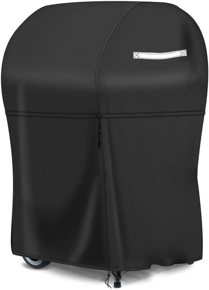 Grill Cover, Heavy Duty BBQ Grill Cover for Outdoor Grill, 30 Inch Waterproof Weather Resistant, UV & Fade Resistant with Adjustable Straps BBQ Smoker Gas Cover for Weber, CharBroil, etc. Charcoal