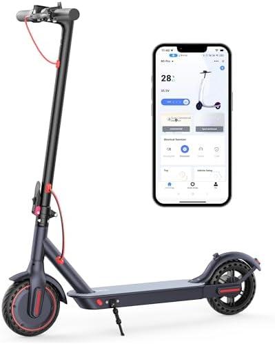 Qlaway E Scooter for Adults 19-22 MPH 350/500W Motor 281/441Wh Battery,8.5"/10" Tires, Motorized Scooter Up to 22 Miles Range, Foldable Scooter with Double Shock Absorption/Bearing 265 LBS/APP Control