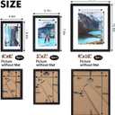 Fixwal Picture Frames Set, 15 Pack Black Picture Frames Collage Wall Decor for Assorted Photos, Three 8x10, Six 5x7, Six 4x6 for Wall Hanging or Tabletop Display