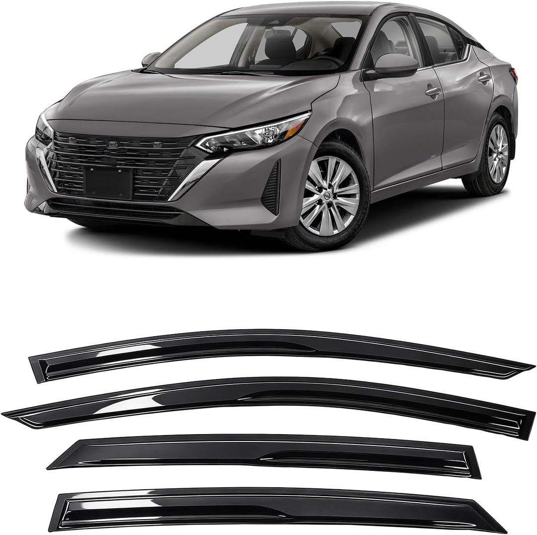MIALUTY® Window Visors Rain Guards for Nissan Sentra 2020-2025, Out-Channel Vent Visors Heat Insulation Sun Shade Accessories for Cars