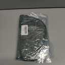 2 x PAGE ONE Mens Winter Slouchy Beanie Warm Fleece Lined Skull Cap Baggy Cable Knit Hat (Green)