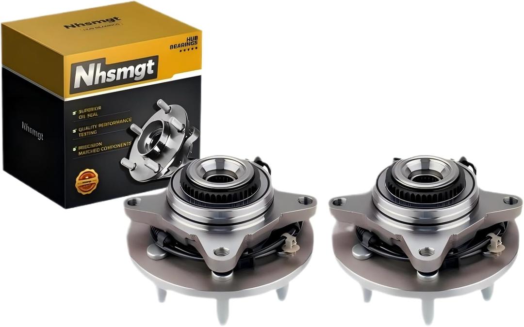515046 Front Wheel Hub Bearing Assembly Compatible with F150 2004-2005 4WD, F150 Heritage 2004 4WD 6 Lug with ABS 2pcs