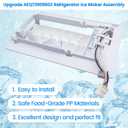 Upgraded AEQ72909603 AEQ72909602 Refrigerator Ice Maker Assembly, Compatible with LG Refrigerators, Replacement for 2216335 AH3617225 EA3617225, 12 Cube Flex Tray Kit, 