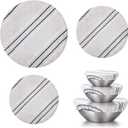 3Pcs 9/10/13 Inch Reusable Bowl Covers for Bread Proofing, Elastic Cotton Cloth Sourdough Cover, Bread Proofing Cover for Sourdough Rising and Food Storage