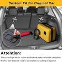 Cargo Mat & Backrest Mat Fit for Honda HRV 2023-2026 & for Acura ADX 2025-2026, All Weather TPE Custom Fit Trunk Mat Cargo Liner with Seatback Mat Accessories, Black