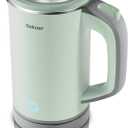 Sekaer Small Electric Tea Kettle Stainless Steel 0.8L Portable Travel Hot Water Boiler, Mini Electric Coffee Kettle with Auto Shut-Off & Boil Dry Protection, Cordless Base & Green