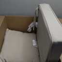 Amazon Basics Patio Chair Cushion with Back, 19x19x3 inch, Beige, 1-Pack