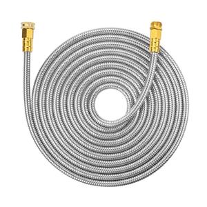 UNCO 25ft Stainless Steel No Kink Metal Garden Hose
