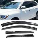 Window Visors Rain Guards Compatible with Nissan Pathfinder 2013-2021 Pickup,Window Deflectors Sun Visor Shade SUV Snow Wind Deflector Car Accessories,4-Pieces Set