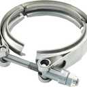 3.5 Inch V Band Clamp with Flange Male Female Stainless Steel for Turbo Exhaust Down pipes Flange Kit Racing Ford Pickup Truck Exchange Exhaust Accessories