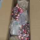 Valentines Day Decorations,2 Pack Lighted Valentine's Day Tree Tabletop with 20 Red Lights Battery Operated 16 Inch 12 Heart 48 Pink Berries Artificial Tree Valentine's Day Decor Home Party Wedding