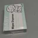 Wipes Dispenser, Wipe Holder for Baby & Adult, Seposeve Refillable Wipe Container, Keeps Wipes Fresh, One-Handed Operation. Non-Slip, Easy Open/Close Wipes Pouch Case, Orange