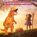 viwzon Inflatable Dinosaur Costume Adult&Kid, Blow Up Trex Costume for Parties Cosplay Funny Inflatable Suit, Kids Size