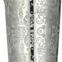 Unbreakable Cocktail Mixing Glass,Stirring Tin, Bar Mixing Pitcher with Spirit Pattern, 17-ounce / 500ml (Spirit Silver)