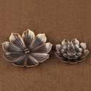 Backflow Incense Burner Stick Incense Holder Home Decoration Coil Lotus Censer Bronze Air Vaporizer
