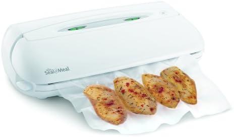 Rival VS105-B Seal A Meal Vacuum Food Sealer with Bonus 3/4-Quart Canister, White