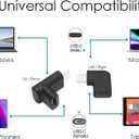 USB C Angle Adapter [2 Pack] 90 Degree USB C Type C Male to Female Adapter, Right Left Up Down Angled USB-C USB 3.1 Type-C Extension Laptop, VR, Smartphones & Tablet (Left/Right & Up/Down)