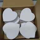 Lerheedi 12 Pcs Small Heart Shaped Boxes - 4 x 2 Inch Wedding Nesting Gift Boxes with Window, Heart Paper Decorative for Wedding Bridal Shower Mother's Day Gift Wrapping Party Decor (White)