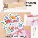 Ospelelf Floral Desk Calendar 2026-2027, Mini Pink Standing Motivational Rose Decorative Calendars, 18 Months, Home Office Decor Desk Accessories, Use January 2026 - June 2027