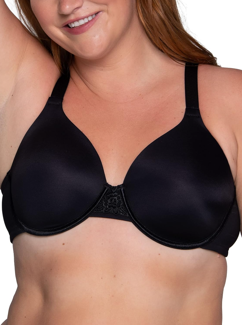 Vanity Fair Women's Full Figure Beauty Back Smoothing Bra, 4 Way Stretch Fabric, Lightly Lined Cups 38C