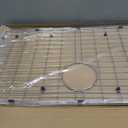 Serene Valley 29-5/16" x 16-3/8" Sink Bottom Grid, Rear Drain with Corner Radius 3/16", Sink Grids Stainless Steel NLW3017R