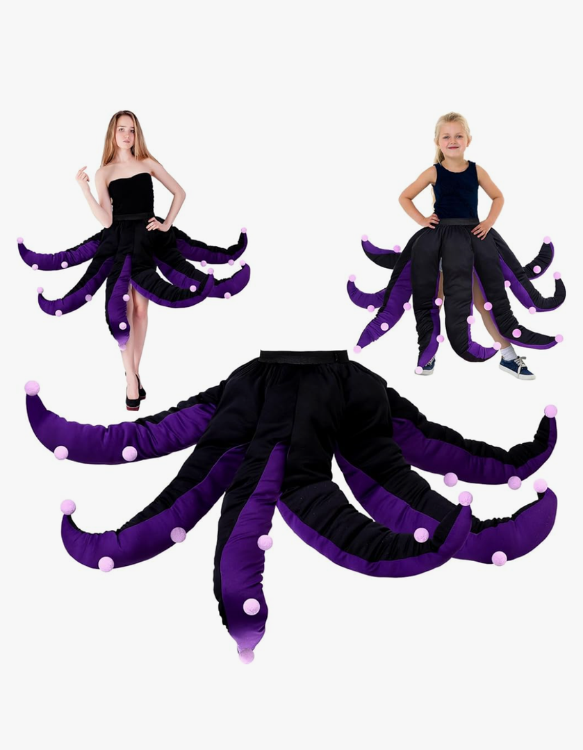 Funtery Octopus Halloween Costume Octopus Tentacles Dress Sea Witch Mermaid Cosplay Costume for Halloween Party