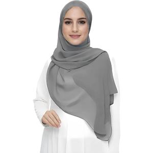 Women's Hijab Women Muslim Scarf Shawls Solid Headscarf Wraps Big Size Turban