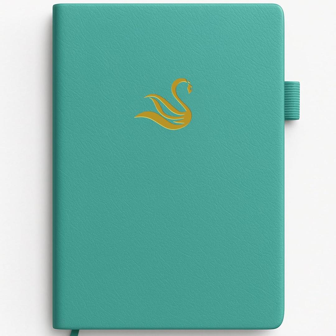 2 x 91-Day Self-Care Journal for Women & Men  Guided Wellness & Gratitude Planner with Mood Tracker, Daily Reflections, and Mental Health Journal for Personal Growth (Turquoise)