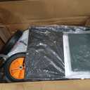 Rolling Lawn Aerator Tool, Manual Core Aerator Lawn Tool with 4 Row Tines