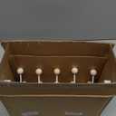 2 Pack Over The Door Hooks(13.8" H) with 10 Wooden Knobs, Over Door Hanger, Heavy Duty No Drill Hanger for Towels, Coats, Hats, Bags in Bathroom, Bedroom, Kitchen, Living Room