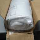 Mattress Topper Queen for Back Pain, Extra Thick Mattress Pad Cover, Plush Pillow Top, Deep Elastic Pocket, White