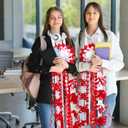 2 x 2 Pcs 10 Inch Homecoming Mum Flower Silk Homecoming Accessories Kit DIY Mum Supplies Crafts for Back to School Week Celebrations Party Holiday Outdoor Decorations(Red)