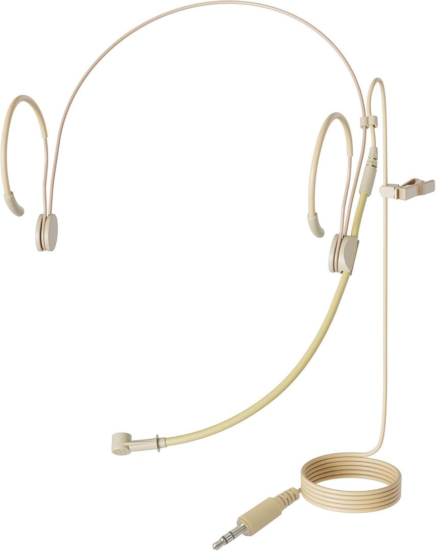 J K MIC-J 069 Earhook Headworn Headset Unidirectional Microphone - Standard 1/8" TRS Connector