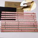 ifish 10PCS Carpet Tack Strips with Nails, with 180 Grit Sandpaper for Tufting Frame Concrete Subfloor Stairs Rug Gripper Adhesive Installation Helper