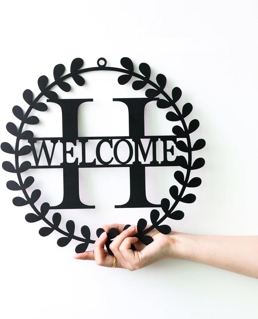 12 Inch Metal Letters H Home Wall Art Decor, Engagement Gifts for Couples, Garden Christmas Decor, Patio Outdoor Decorations, House Warming Gift New Home, Bridal Shower Gift, Bathroom Wall Christmas Decoration Gift