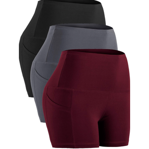 CADMUS High Waist Athletic Shorts for Womens Yoga Fitness Running Shorts with Deep Pockets XL