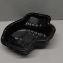 Engine Oil Pan with Drain Plug, Compatible with 2002-2006 Toyota Camry, 2002-2006 Solara, 2009-2013 Corolla, 2009-2013 Matrix, 2001-2007 Highlander, 2004-2005 RAV4, L4 2.4L, Gas 2AZ-FE