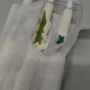 Homemory 3 Pcs Waxy Flameless Taper Candles with Remote, Flickering Battery Operated Classic Tall Candles for Home, Wedding, Party, Ivory, 9.6 inches